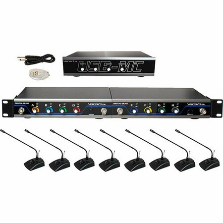 PLUGIT 8 Channel USB Interface Wireless Microphone PL3829664